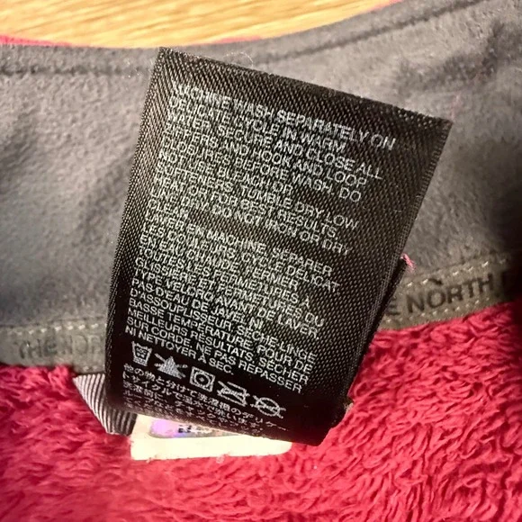 The North Face Women's Osito Fleece Full Zip Jacket Cozy Warm Red M Outdoors - Picture 6 of 10